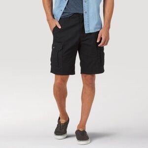 Black Wrangler Cargo Shorts